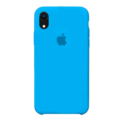 Чехол Silicone Case для Apple iPhone XR Blue, голубой