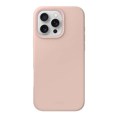 Чехол для iPhone 16 Pro UNIQ LINO Pink, розовый