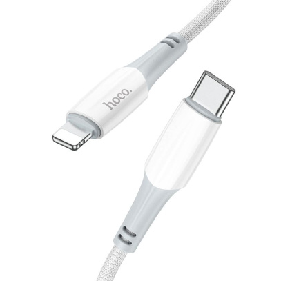Кабель hoco. Fast charging data cable разъем Type-C – Lightning, 1 м (X70) Белый
