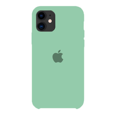 Чехол Silicone Case для Apple iPhone 11 Pale Green, бледно-зеленый