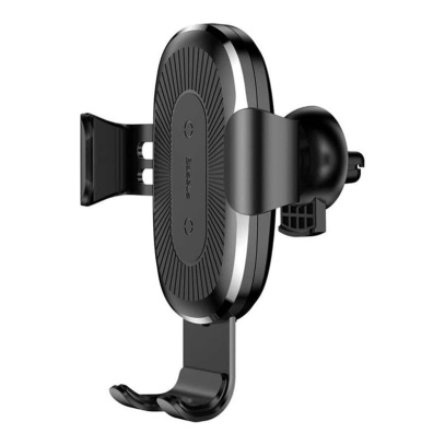 Автомобильный держатель с функцией беспроводной зарядки Baseus Wireless Charger (WXYL-01) Черный