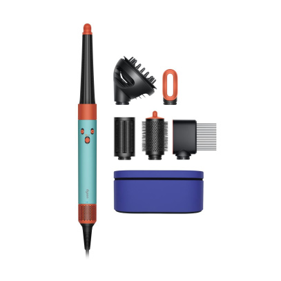 Стайлер Dyson AirWrap Complete Long HS08 (Global) Curly+Coily, Ceramic Patina/Topaz, бирюзовый/оранжевый