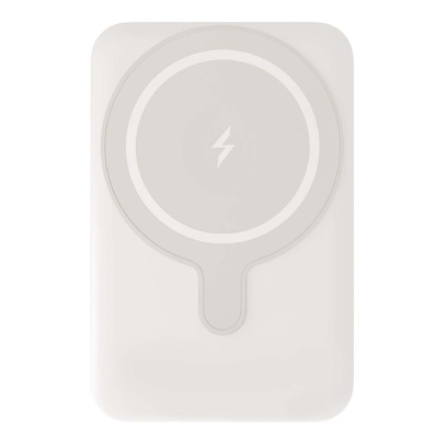 Внешний аккумулятор VLP LITE Power Snap 5000 mAh, 3A, MagSafe, USB-C, Белый