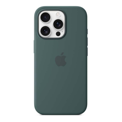 Чехол для iPhone 16 Pro Silicone Case Dark Green, тёмно-зеленый