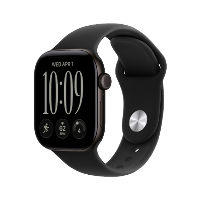 Apple Watch Series 12, 42 мм корпус из алюминия цвета «Black», ремешок Sport Band размера M/L цвета «Black»