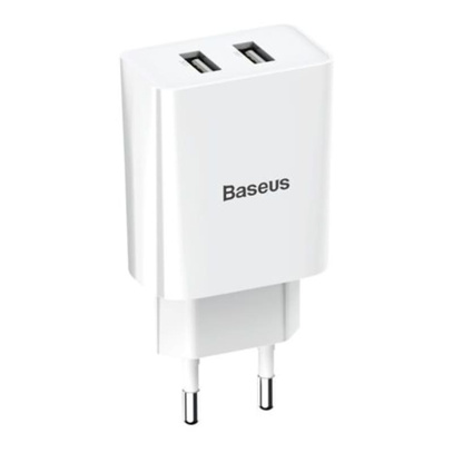 Зарядное устройство Baseus Speed Mini Dual USB Charger 10,5Вт TC-012 (CCFS-R02) Белый