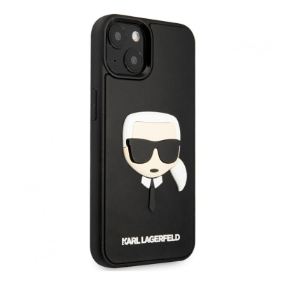 Чехол Karl Lagerfeld для iPhone 14 Plus 3D Rubber Karl's head Hard (KLHCP14MKH3DBK) Чёрный