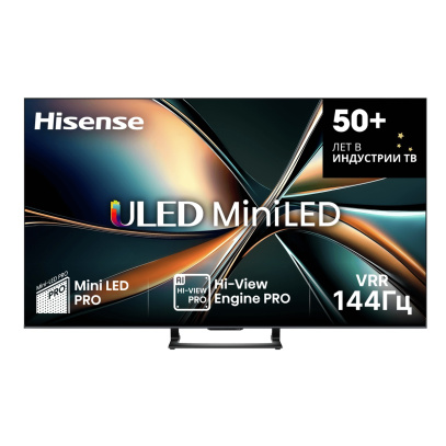 Телевизор Hisense 55" Ultra HD, 144Гц, MiniLED (55U7Q)