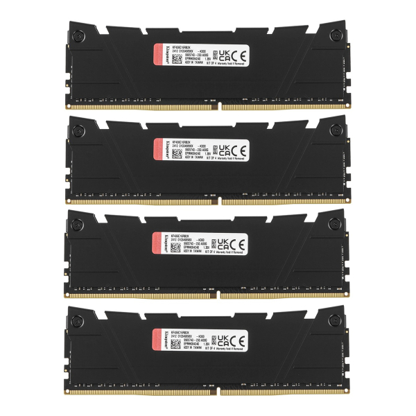 Оперативная память Kingston Fury Renegade Black (KF436C16RB2K4/32) DDR4 32GB 3600MHz CL16 DIMM 4x8