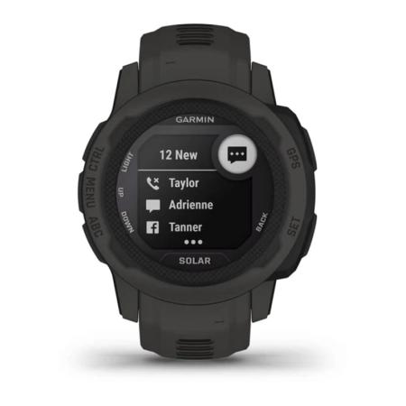 Часы Garmin INSTINCT 2S solar Graphite, черный