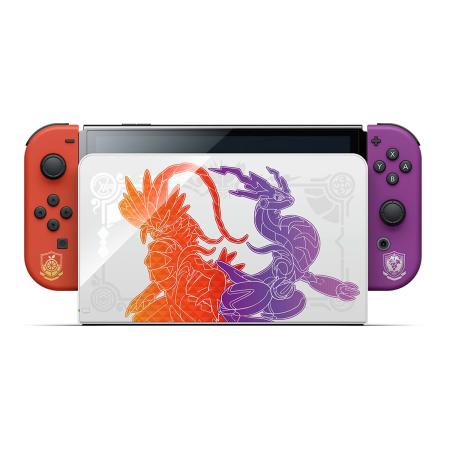 Игровая консоль Nintendo Switch OLED 64Gb Pokemon Skarlet and Violet Edition, красный/фиолетовый