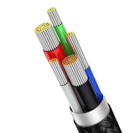 Кабель Baseus Display Fast Charging Data Cable Type-C - Lighting 20W, 1 м (CATLSK-01) Черный