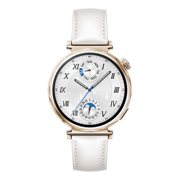 Часы HUAWEI Watch GT 5 Gold, 41 мм, цвет корпуса золотистый, цвет ремешка белый