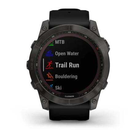 Часы Garmin FENIX 7X Carbon gray, черный