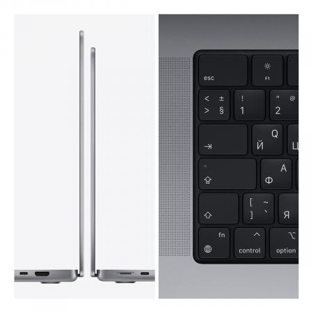 Apple MacBook Pro 14" (M1 Pro 8C CPU, 14C GPU, 2021) 16/512Gb SSD (MKGP3) Space Gray, «серый космос»