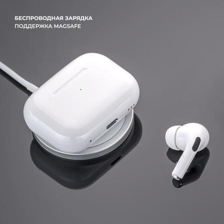 Беспроводные наушники с микрофоном Deppa Air Pro, TWS, BT 5.1, 250 мАч, QI, IPX4 (44167) Белый