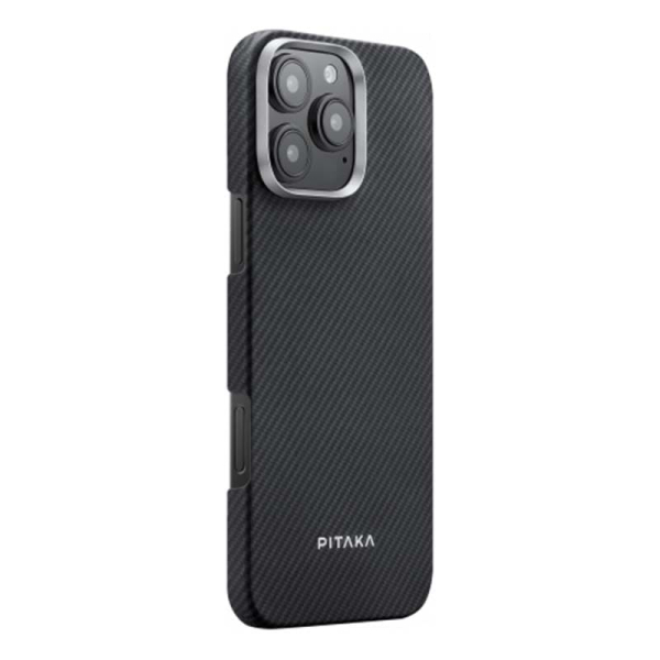 Арамидный чехол для iPhone 16 Pro Max с MagSafe Pitaka Ultra-Slim Case (KI1601PMA) Чёрный