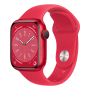 Apple Watch Series 8, 41 мм корпус из алюминия цвета (PRODUCT)RED™, ремешок Sport Band размера M/L цвета (PRODUCT)RED™