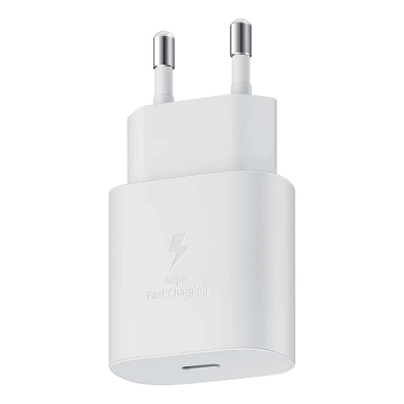 Зарядное устройство Samsung Fast Charger USB Type-C 25Вт (EP-TA800) Белый