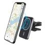 Автомобильный держатель Deppa Mage Safe Qi для iPhone, магнитный (55185) Черный