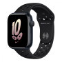Apple Watch Nike Series 8, 45 мм корпус из алюминия цвета «Midnight», ремешок Nike Sport Band размера M/L цвета «Black/Black»