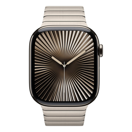 Apple Watch Series 10, 46 мм корпус из титана цвета «Natural», ремешок Link Bracelet цвета «Natural»
