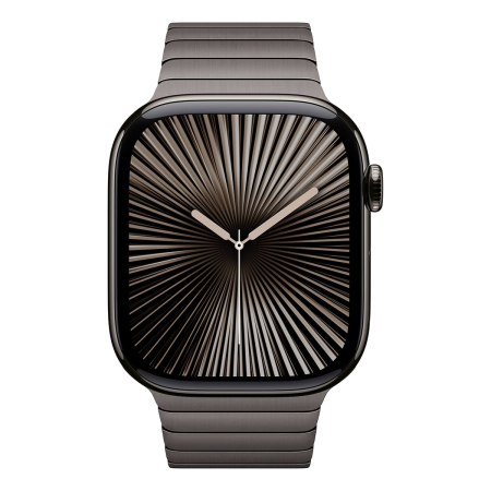 Apple Watch Series 10, 46 мм корпус из титана цвета «Slate», ремешок Link Bracelet цвета «Slate»