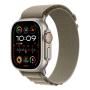 Apple Watch Ultra 2 (2023), 49 мм корпус из титана цвета «Natural», ремешок Alpine Loop размера S цвета «Olive»