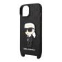 Чехол Karl Lagerfeld для iPhone 14 Plus Crossbody Saffiano Cradslot Hard (KLHCP14MSTKMK) Черный