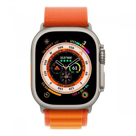 Ремешок WiWU Alpine Loop для Apple Watch Ultra 42/44/45/49 мм Оранжевый
