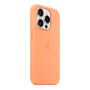Чехол Silicone Case для Apple iPhone 15 Pro с MagSafe  Orange Sorbet, оранжевый