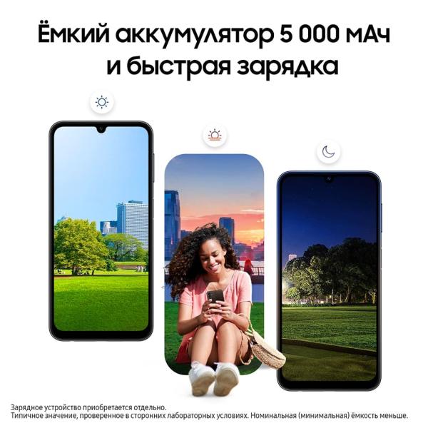 Samsung Galaxy A24 (2023) 4/128Gb Silver, серебристый