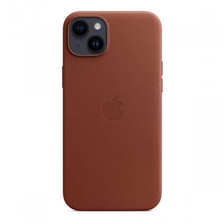 Чехол Leather Case MagSafe для Apple iPhone 14 Plus «Umber»