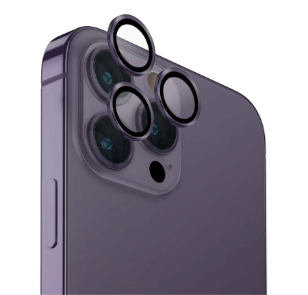 Стекло на камеру для iPhone 14 Pro/14 Pro Max UNIQ OPTIX Camera Lens protector Aluminium (IP6.1P-6.7PM-LENSPUR) Purple