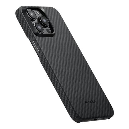 Чехол для iPhone 15 Pro Pitaka MagEZ Case 4 кевлар (арамид) (KI1501P) Черно-серый