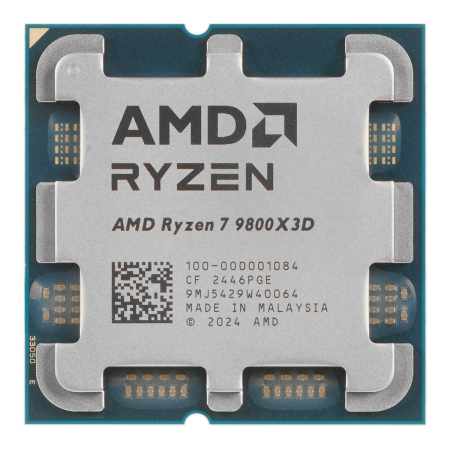 Процессор AMD Ryzen 7 9800X3D, 4.70 ГГц (Turbo 5.20 ГГц), AM5, OEM (100-000001084)