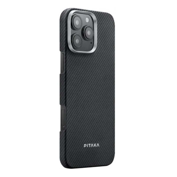 Арамидный чехол для iPhone 16 Pro Max с MagSafe Pitaka Ultra-Slim Case (KI1601NOP) Чёрный