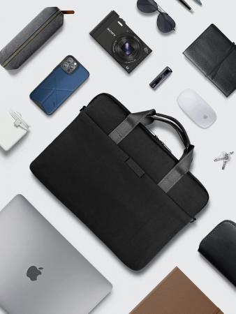 Сумка UNIQ для ноутбуков 16" Stockholm Nylon Messenger bag (STOCKHOLM(16)-MNBLACK) Черный