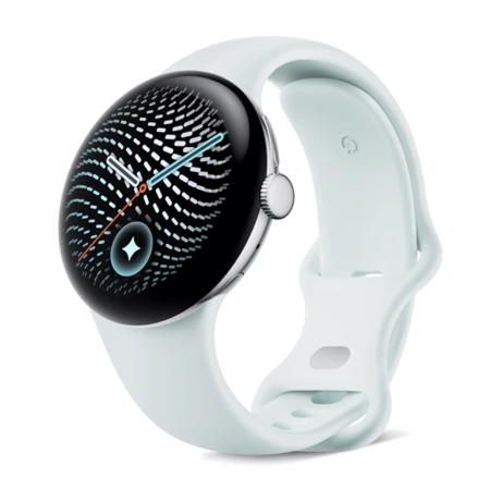 Часы Google Pixel Watch 5, 45 мм Polished Silver/Fog, серебристый