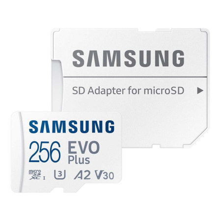 Карта памяти Micro SecureDigital 256Gb SDXC Samsung Evo Plus class10 UHS-I U3 (MB-MC256SA)
