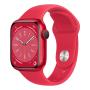 Apple Watch Series 8, 41 мм корпус из алюминия цвета (PRODUCT)RED™, ремешок Sport Band размера S/M цвета (PRODUCT)RED™