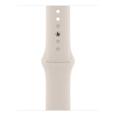 Apple Watch Series 8, 41 мм корпус из алюминия цвета «Starlight», ремешок Sport Band размера M/L цвета «Starlight»