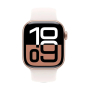 Apple Watch Series 10, 46 мм корпус из алюминия цвета «Rose Gold», ремешок Sport Band размера S/M цвета «Light Blush»