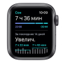 Apple Watch Nike Series 6, 40 мм, корпус из алюминия цвета «серый космос», спортивный ремешок Nike цвета «антрацитовый/чёрный»