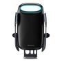 Автомобильный держатель с беспроводной зарядкой Baseus Milky Way Electric Bracket Wireless Charger, 15W (WXHW02-01) Черный