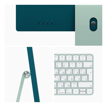 Apple iMac 24" (M1 8C CPU, 8C GPU, 2021) Retina 4,5K, 8/256Gb SSD (MGPH3) Green, зеленый