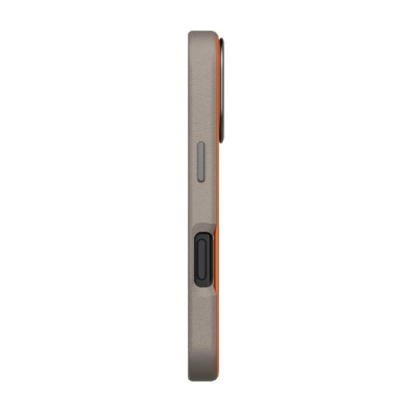 Чехол для iPhone 17 Pro с MagSafe UNIQ DS LYDEN (IP6.3P(2025)-LDSFORGFGRY) Оранжево-серый