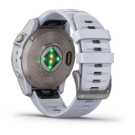 Часы Garmin EPIX PRO GEN 2 47 мм Sapphire Titanium whitestone, белый