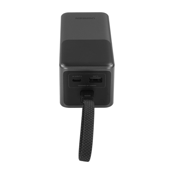 Внешний аккумулятор UGREEN PB723 20000mAh 130W With Built-in Cable (55365B) Серый