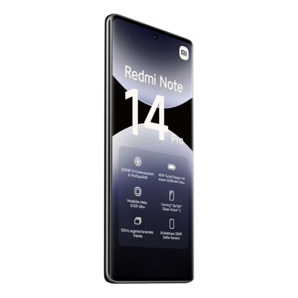 Xiaomi Redmi Note 14 Pro 8/128Gb Midnight Black, чёрный
